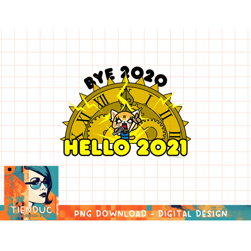 Aggretsuko Bye 2020 Hello 2021 New Years T-Shirt copy.jpg