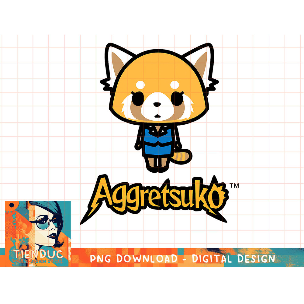 Aggretsuko Character Front and Back T-Shirt copy.jpg