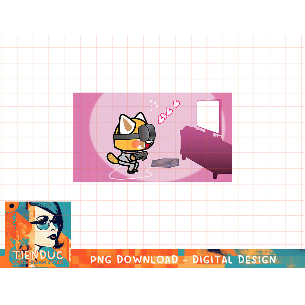 Aggretsuko Heartthrob! Virtual Boyfriend VR T-Shirt copy.jpg