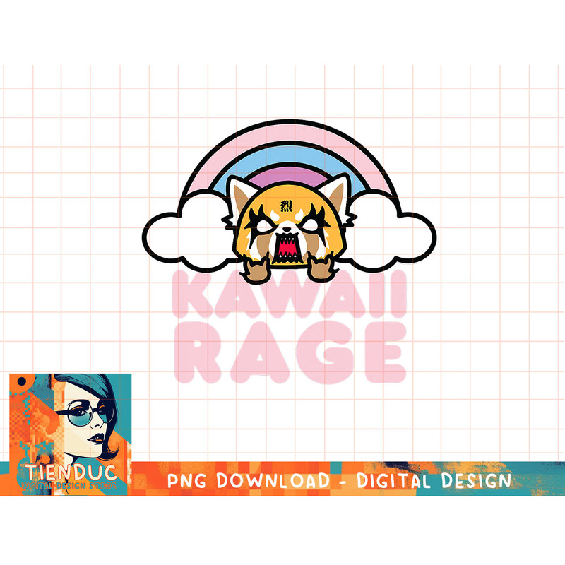 Aggretsuko Kawaii Rage T-Shirt copy.jpg
