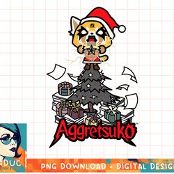 aggretsuko metal christmas tree t-shirt copy png
