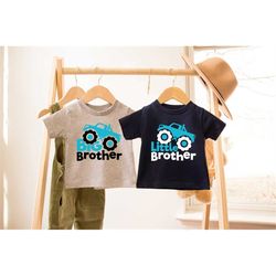 big brother little brother shirt, big brother shirt, big bro shirt, birthday gift, truck shirts, matching shirts for bro