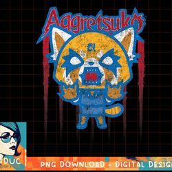 aggretsuko red white and blue rage americana t-shirt.pngaggretsuko red white and blue rage americana t-shirt copy png