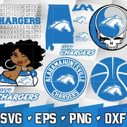 ncaa random vector alabama-huntsville chargers bundle ncaa svg, ncaa svg ,instant downdload