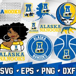 ncaa random vector alaska nanooks bundle ncaa svg, ncaa svg ,instant downdload