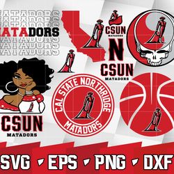 ncaa random vector cal state northridge matadors bundle ncaa svg, ncaa svg ,instant downdload