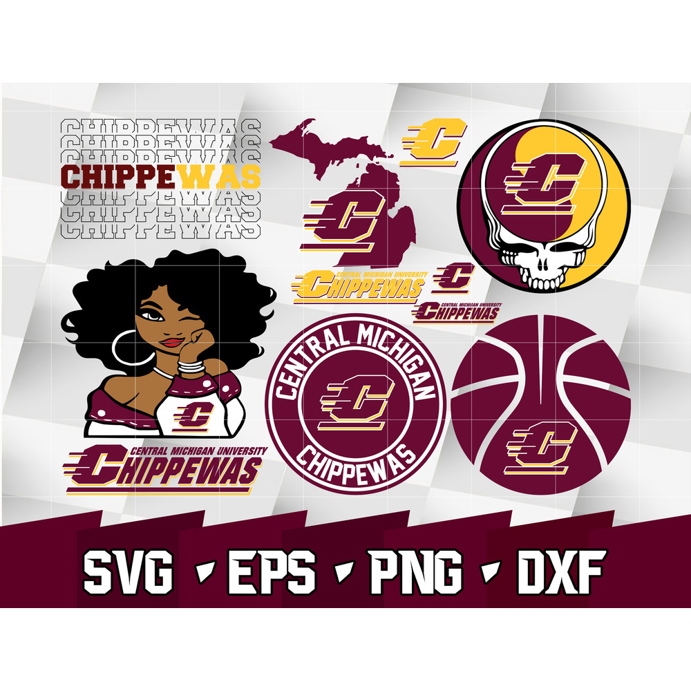 NCAA Random Vector Central Michigan Chippewas.jpg