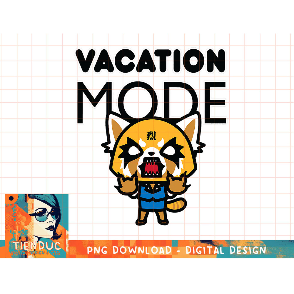 Aggretsuko Vacation Mode Rage T-Shirt copy.jpg