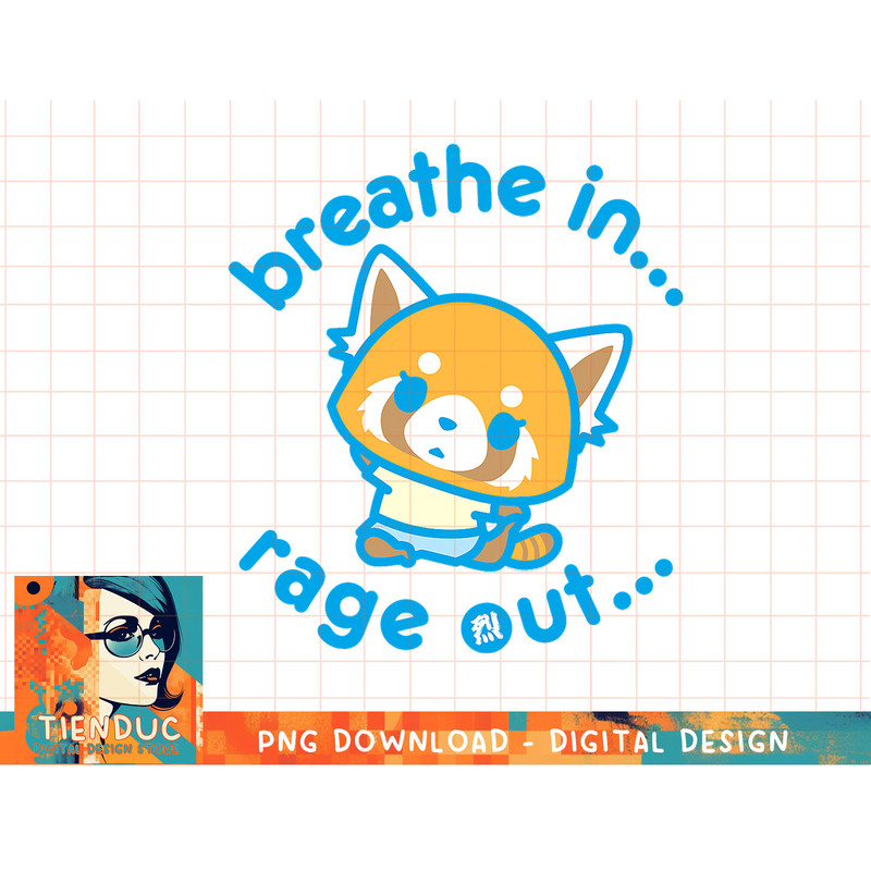 Aggretsuko Yoga Breathe In Rage Out T-Shirt copy.jpg
