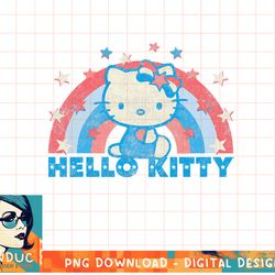 hello kitty america usa rainbow t-shirt copy png