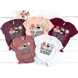first, 2nd, 3rd, 4th, 5th, 6th, 7th, 8th, 9th, 10th, 11th, 12th grade teacher shirt, teacher appreciation day shirt, shi
