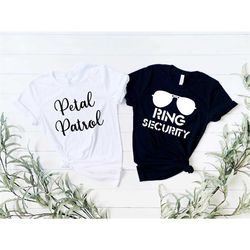 petal patrol and ring security shirts, ring bearer shirt petal patrol shirt, flower girl shirt, wedding rehearsal shirt,