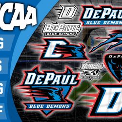 logo depaul blue demons bundle ncaa svg, ncaa svg ,instant downdload