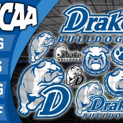 logo drake bulldogs bundle ncaa svg, ncaa svg ,instant downdload