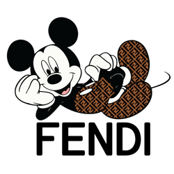 fendi mickey mouse fashion svg, fendi brand logo svg, fendi logo fashion logo svg file cut digital download