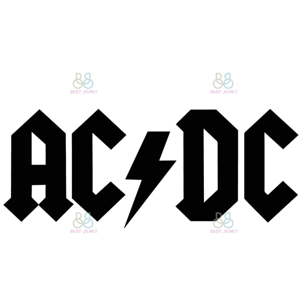 ACDC Rock Band Music Logo Svg, ACDC Svg, Rock Band Svg, ACDC | Inspire ...