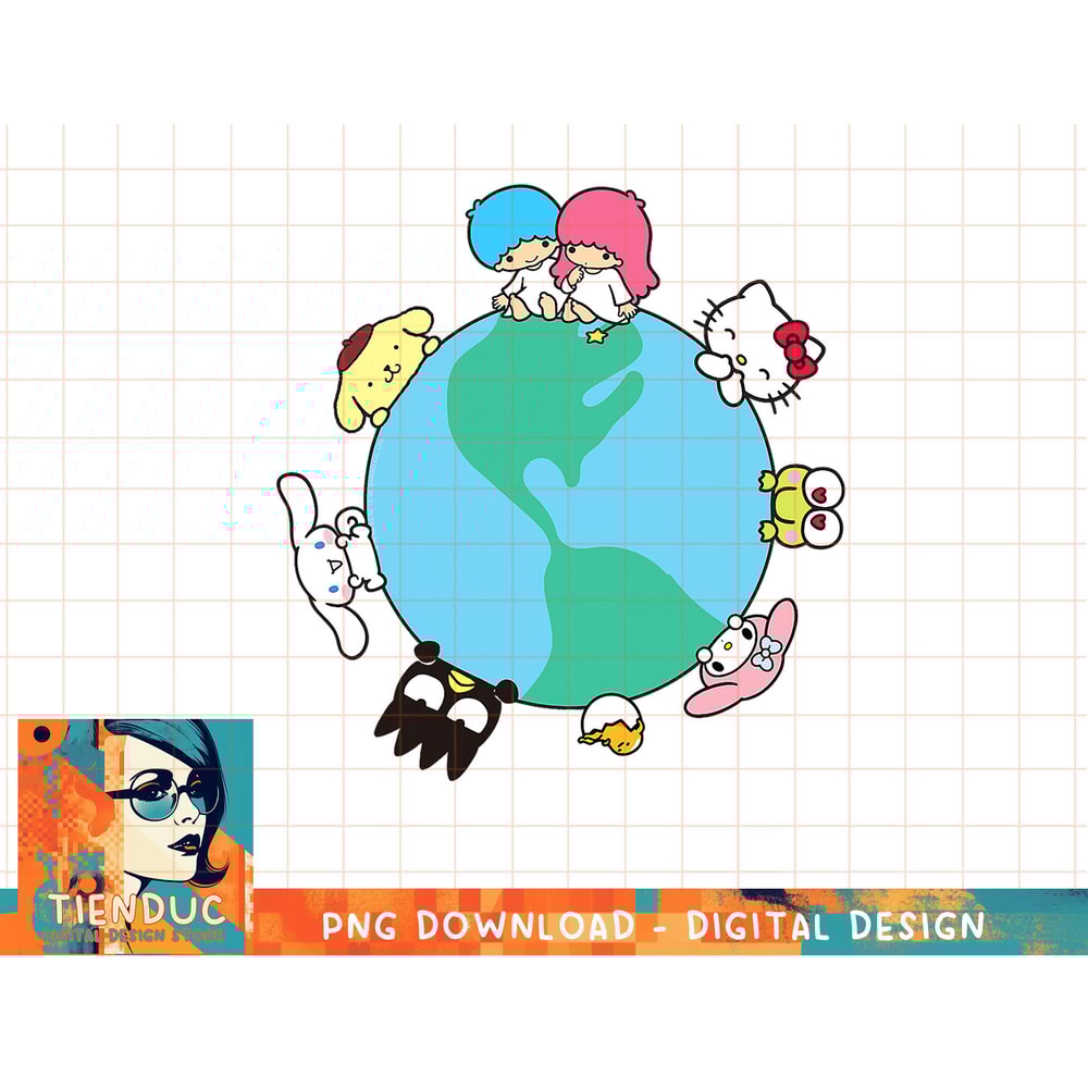 Hello Kitty and Friends Sanrio Earth T-Shirt copy.jpg