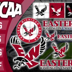 logo eastern washington 2 bundle ncaa svg, ncaa svg ,instant downdload