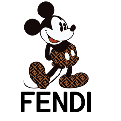 fendi mickey mouse fashion svg, fendi brand logo svg, fendi logo fashion logo svg file cut digital download