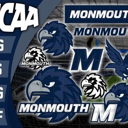 logo monmouth hawks bundle ncaa svg, ncaa svg ,instant downdload