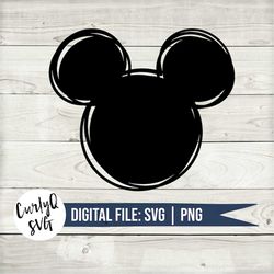 SVG, Mickey svg, graphic, sketch, design, digital download, castle, magical, instant download, Orlando, California, vaca