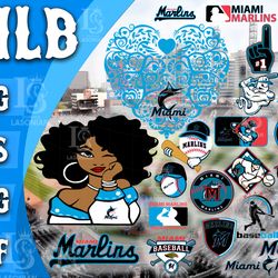 miami marlins bundle mlb svg , mlb svg , instant download