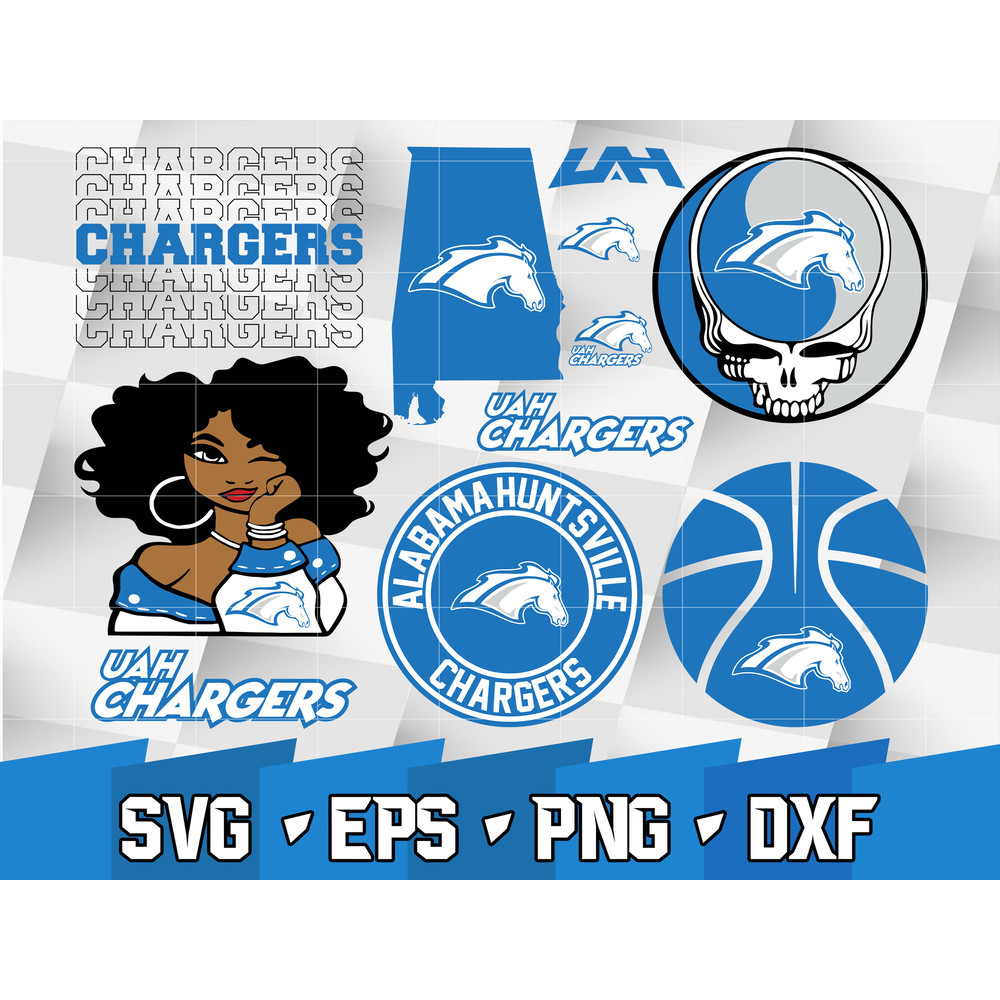 NCAA Random Vector Alabama-Huntsville Chargers.jpg