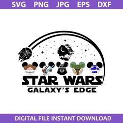 Star Wars Galaxy's Edge Svg, Disney Star Wars Svg, Png Jpg Dxf Eps Digital File
