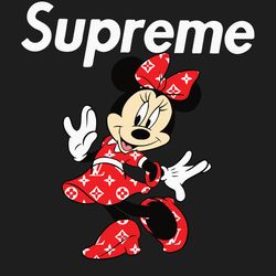 supreme minnie mouse fashion svg, supreme brand logo svg, supreme logo fashion logo svg file cut digital download