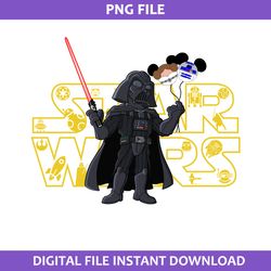 Darth Vader Balloon Mickey Png, Darth Vader Png, Disney Star Wars Png Digital File
