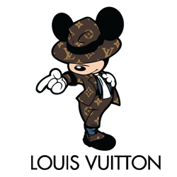 Louis Vuitton Mickey Mouse fashion Svg, Louis Vuitton brand Logo Svg, Lv Logo Fashion Logo Svg File Cut Digital Download