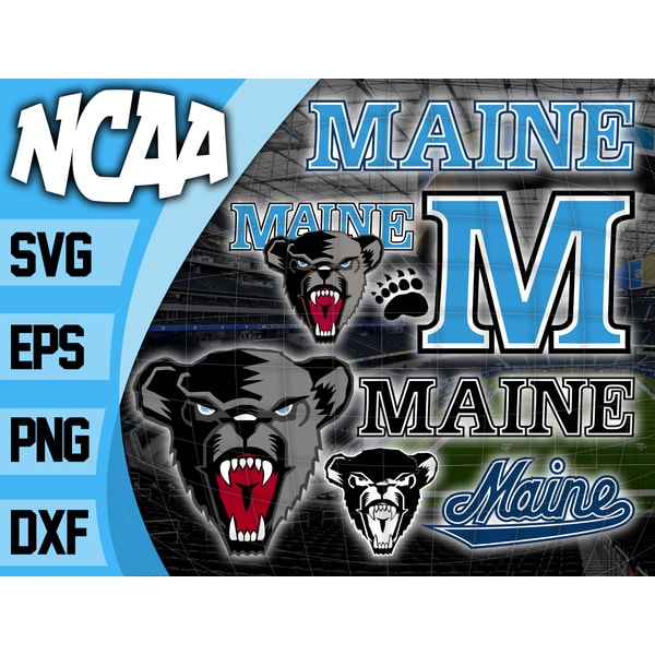 Logo Maine Black Bears bundle ncaa svg, ncaa svg ,Instant do | Inspire ...