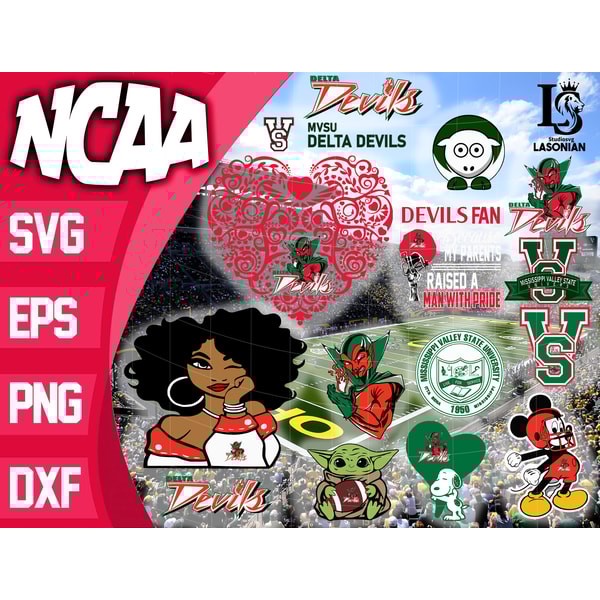 Mississippi Valley State Delta Devils bundle ncaa svg, ncaa Inspire