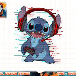 disney lilo & stitch gamer glitch headset and controller t-shirt.pngdisney lilo & stitch gamer glitch headset and contro