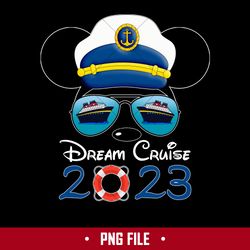 Dream Cruise 2023 Png, DCL Captain Hat Mickey Head Png, Mickey Png, Disney Png Digital File