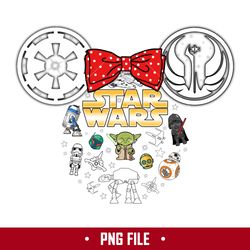 Star Wars Disney Png, Minnie Ears Star Wars Png, Disney Png, Star Wars Png Digital File