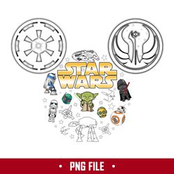 Star Wars Disney Png, Mickey Ears Star Wars Png, Disney Png, Star Wars Png Digital File