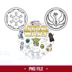 star wars disney png, mickey ears star wars png, disney png, star wars png digital file