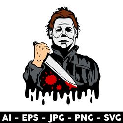 michael myers svg, halloween michael myers svg, horror characters svg - digital file