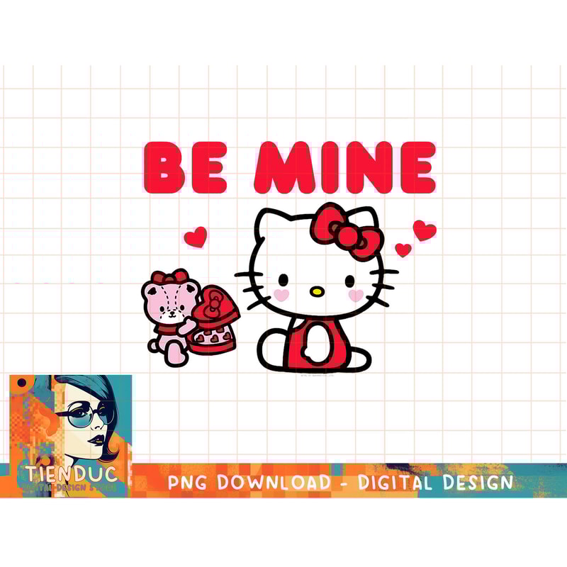 Hello Kitty Be Mine Chocolates Valentine's T-Shirt copy.jpg