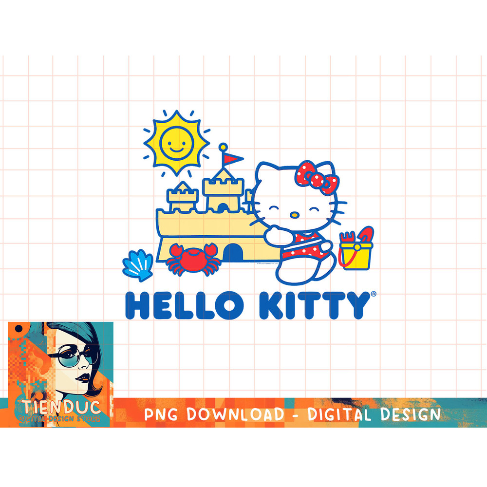 Hello Kitty Beach Fun Sandcastle Summer T-Shirt copy.jpg