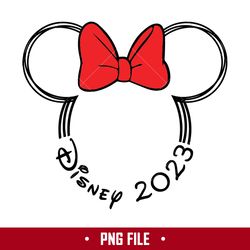 disney 2023 minnie ears png, minnie mouse png, disney png digital file