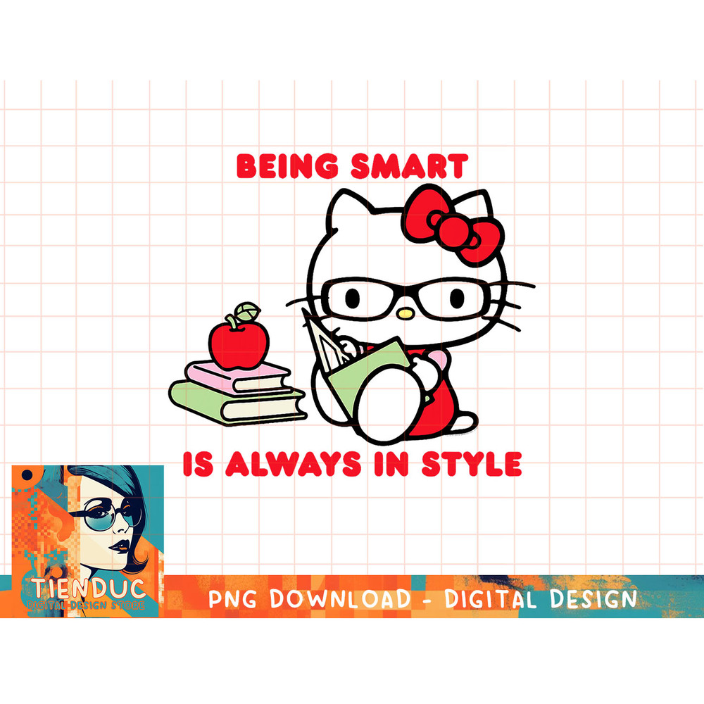 Hello Kitty Being Smart Is Always In Style Books Student T-Shirt copy.jpg