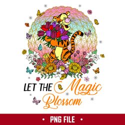 Let The Magic Blossom Png, Tiger Magic Blossom Png, Disney Png Digital File