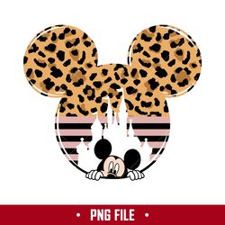 Mickey Ears Leopard Png, Mickey Mouse Png, Disney Png Digital File