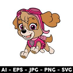 skye paw patrol svg, skye dog, patrol dog svg, paw patrol svg, cartoon svg, - digital file