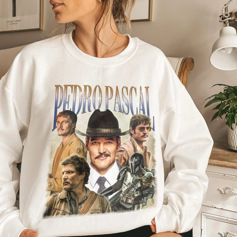 Vintage Pedro Pascal Shirt, Retro Narcos Portrait T-Shirt Gift For The Last Of Us Fans, Pedro Pascal Shirt, Hoodie
