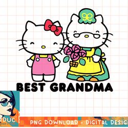 hello kitty best grandma t-shirt copy png