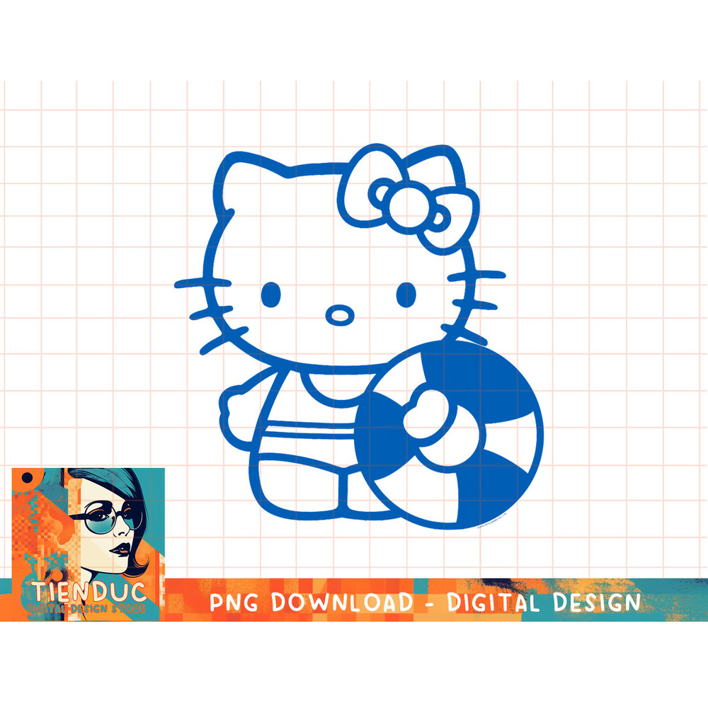 Hello Kitty Blue Summer Swim T-Shirt copy.jpg