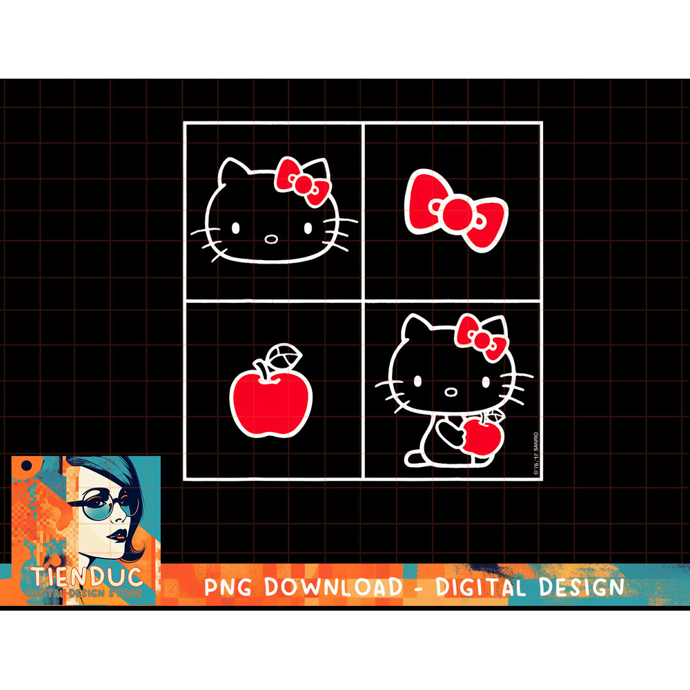 Hello Kitty Bow and Apple Tee Shirt copy.jpg